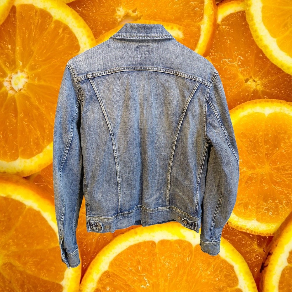 Lee Denim Jacket Blue Jean Button Front Classic Fit Women Size M - Picture 5 of 8